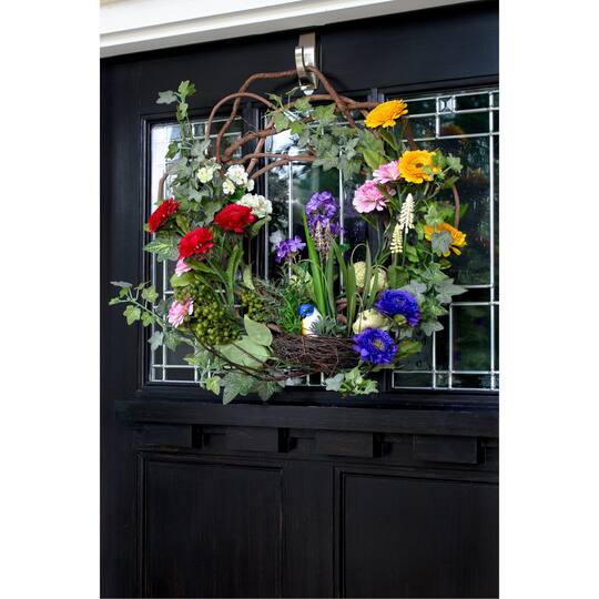 22” Spring Floral Wreath